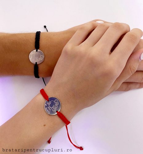 Set de 2 bratari cadou pentru prieteni cu initiale la alegere BPC285 photo review