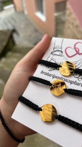 Set de 2 bratari cu pictograma Doi indragostiti si semnul infinit BPC306 photo review